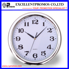 Plata de marco Logo de impresión de plástico redondo Reloj de pared (Item22)